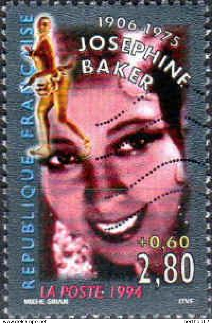 France Poste Obl Yv:2899 Mi:3046 Joséphine Baker (Lignes Ondulées) - Used Stamps