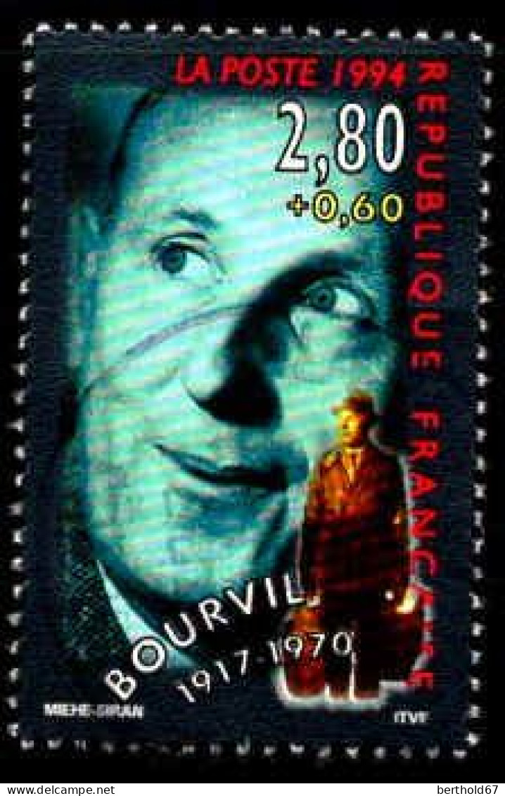 France Poste Obl Yv:2900 Mi:3047 Bourvil (Beau Cachet Rond) - Used Stamps
