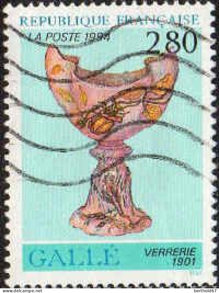 France Poste Obl Yv:2854 Mi:3000 Gallé Verrerie (Lign.Ondulées) - Oblitérés
