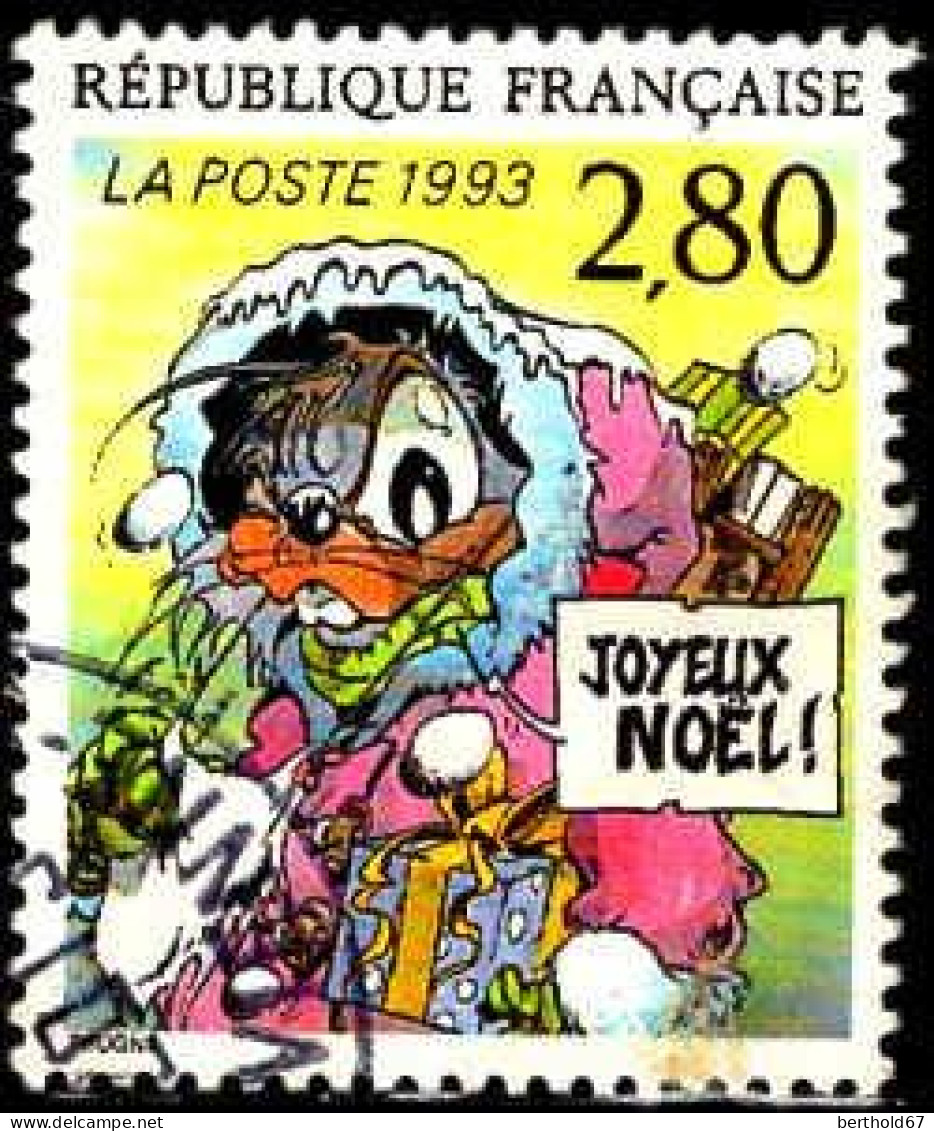 France Poste Obl Yv:2847 Mi:2993 Joyeux Noël Prugné (TB Cachet Rond) - Gebruikt