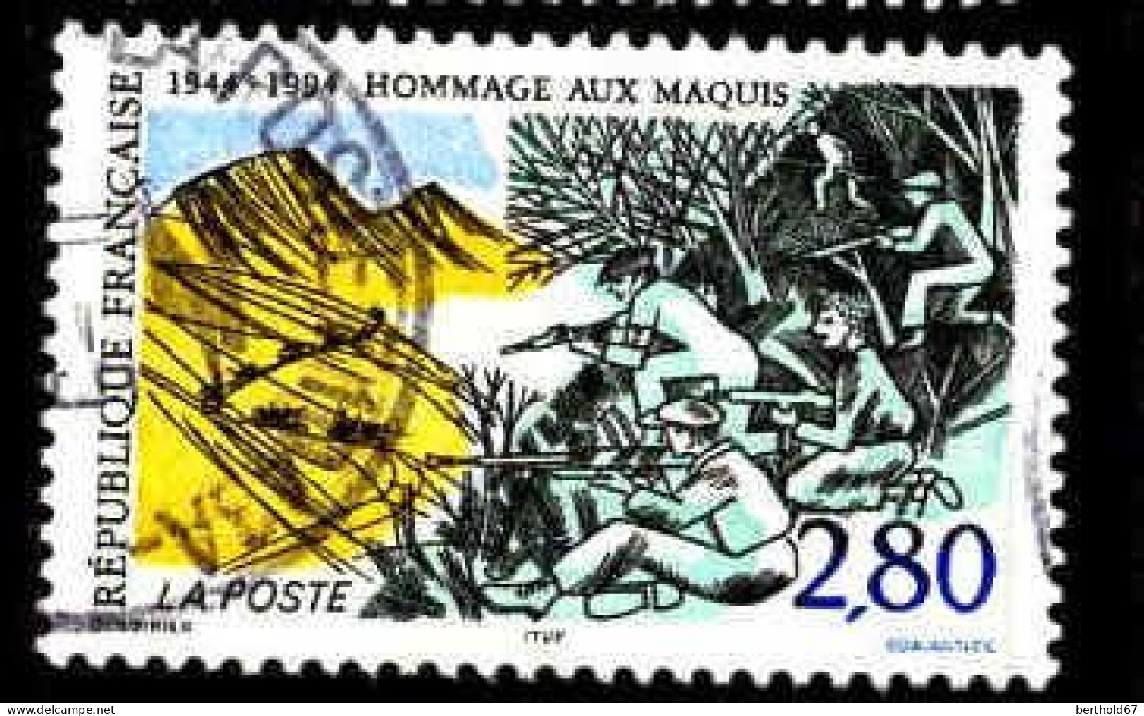 France Poste Obl Yv:2876 Mi:3019 Hommage Au Maquis (TB Cachet Rond) - Oblitérés