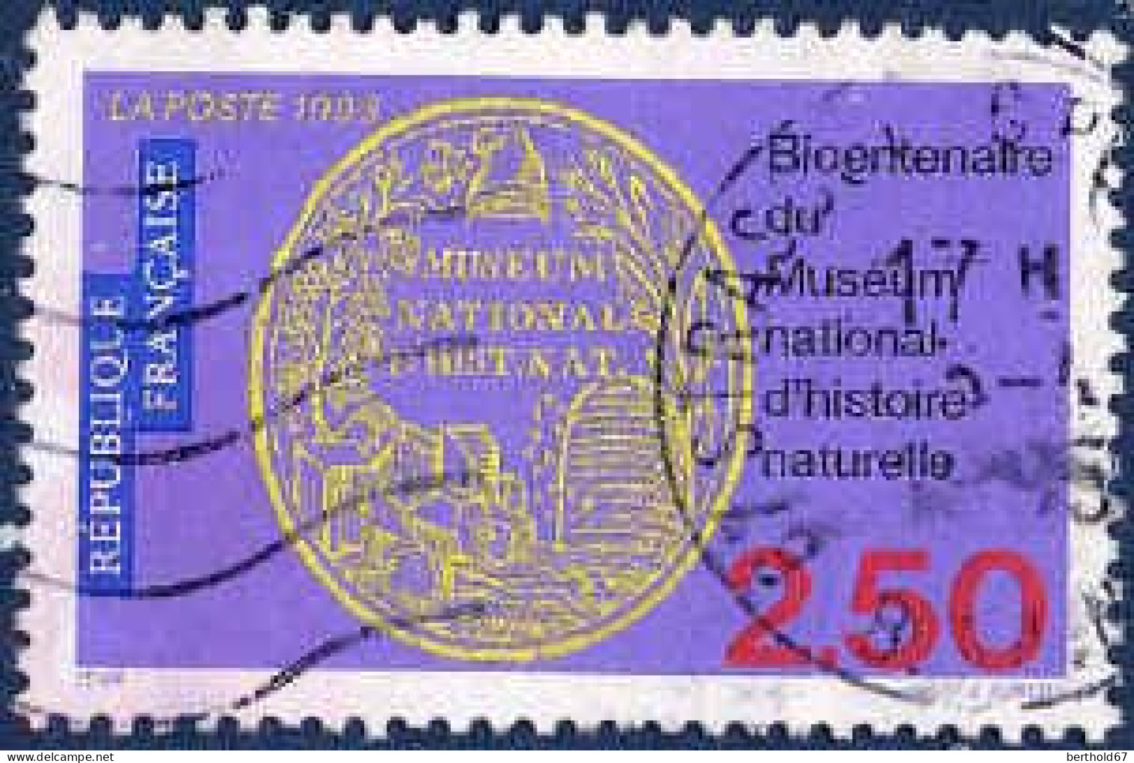 France Poste Obl Yv:2812 Mi:2958 Muséum National D'histoire Naturelle (TB Cachet Rond) - Used Stamps