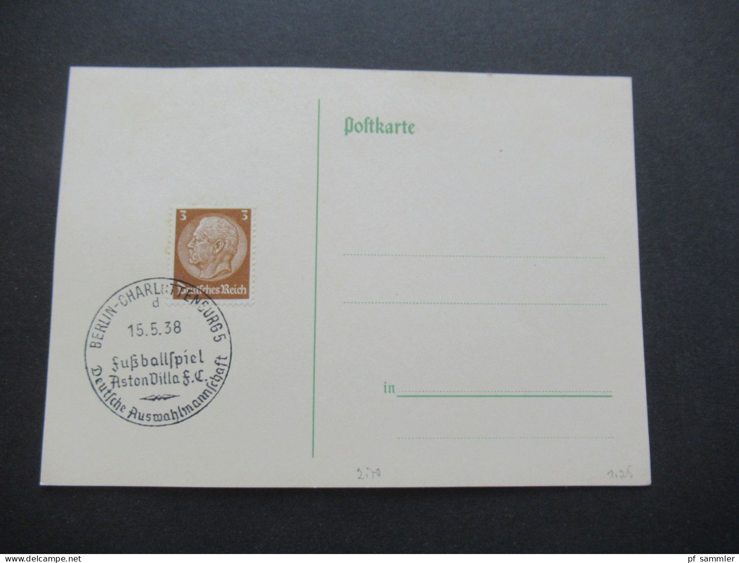 3.Reich 1937 / 1938 blanko PK mit Hindenburg Frankatur insgesamt 50 Stück verschiedene Sonderstempel! Propaganda Stempel