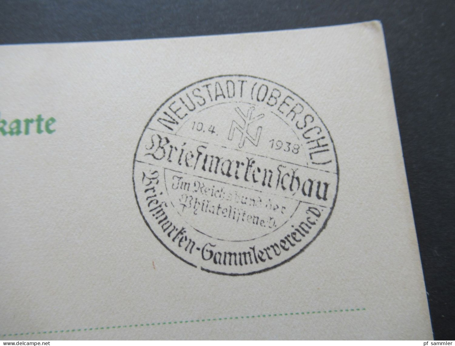 3.Reich 1937 / 1938 blanko PK mit Hindenburg Frankatur insgesamt 50 Stück verschiedene Sonderstempel! Propaganda Stempel