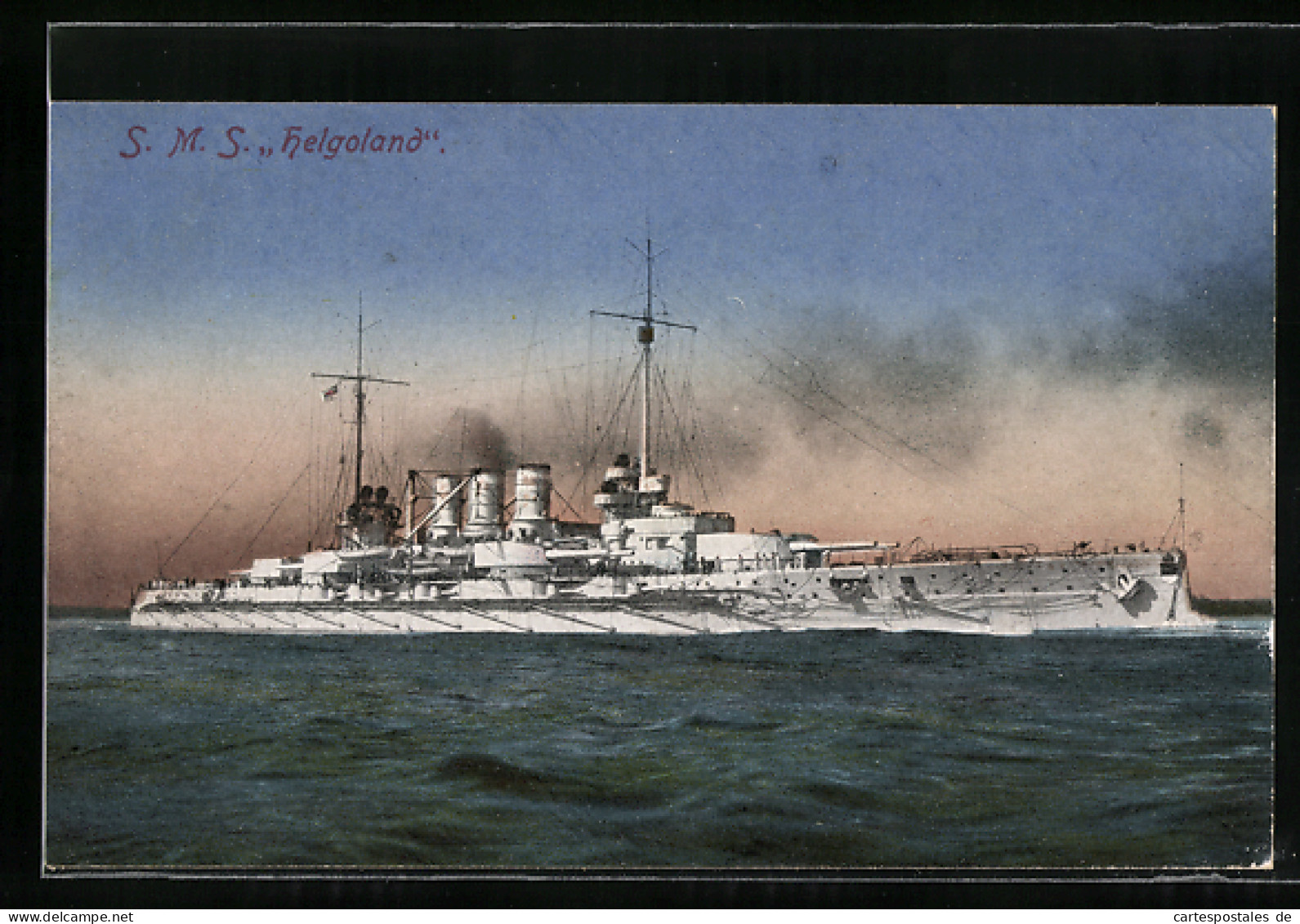 AK S.M.S. Helgoland, Kriegsschiff  - Guerre