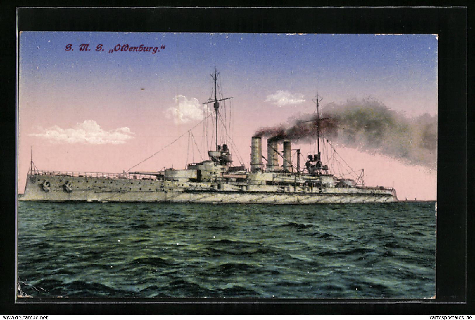 AK S. M. S. Oldenburg Im Wasser  - Warships