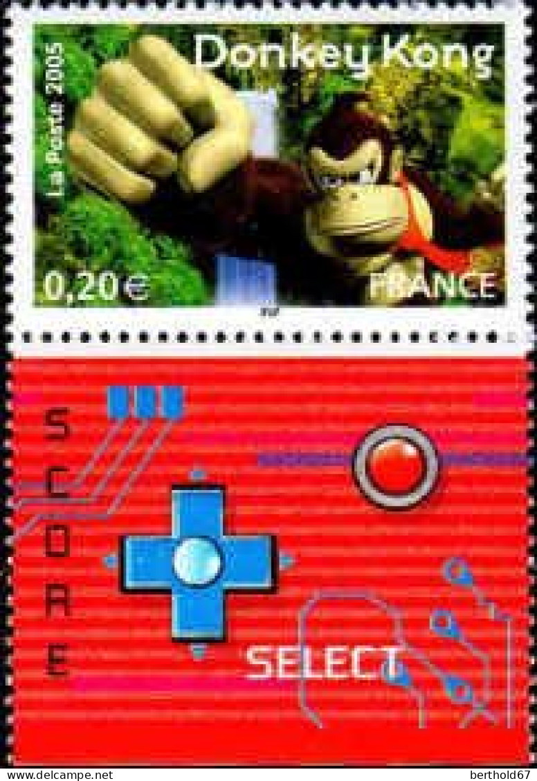 France Poste N** Yv:3846 Mi:4006 Donkey Kong Bord De Feuille - Unused Stamps