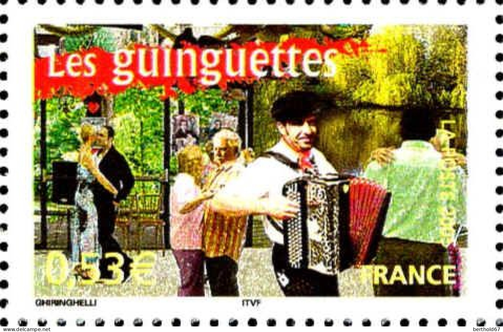 France Poste N** Yv:3770 Mi:3921 Les Guinguettes - Neufs