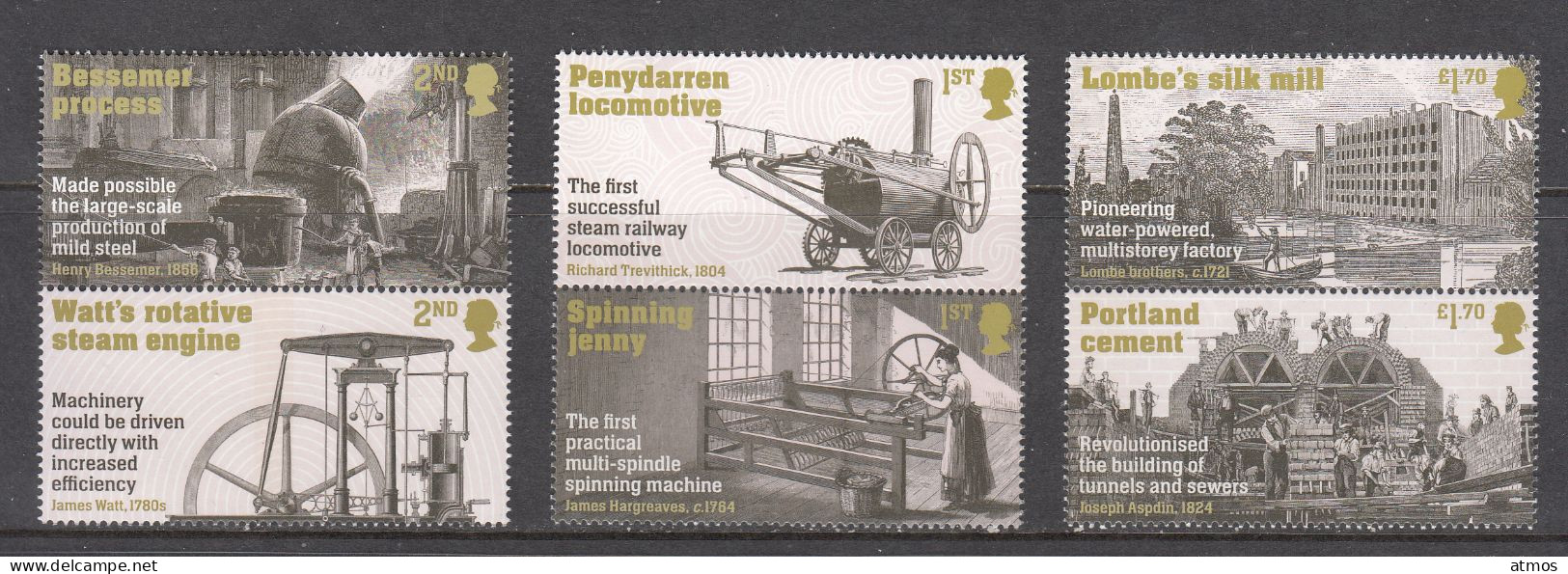 Great Britain MNH Industrial Revolutions Serie From 2021 - Unused Stamps