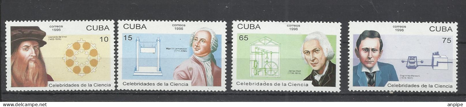 CUBA, CIENTÍFICOS - Unused Stamps