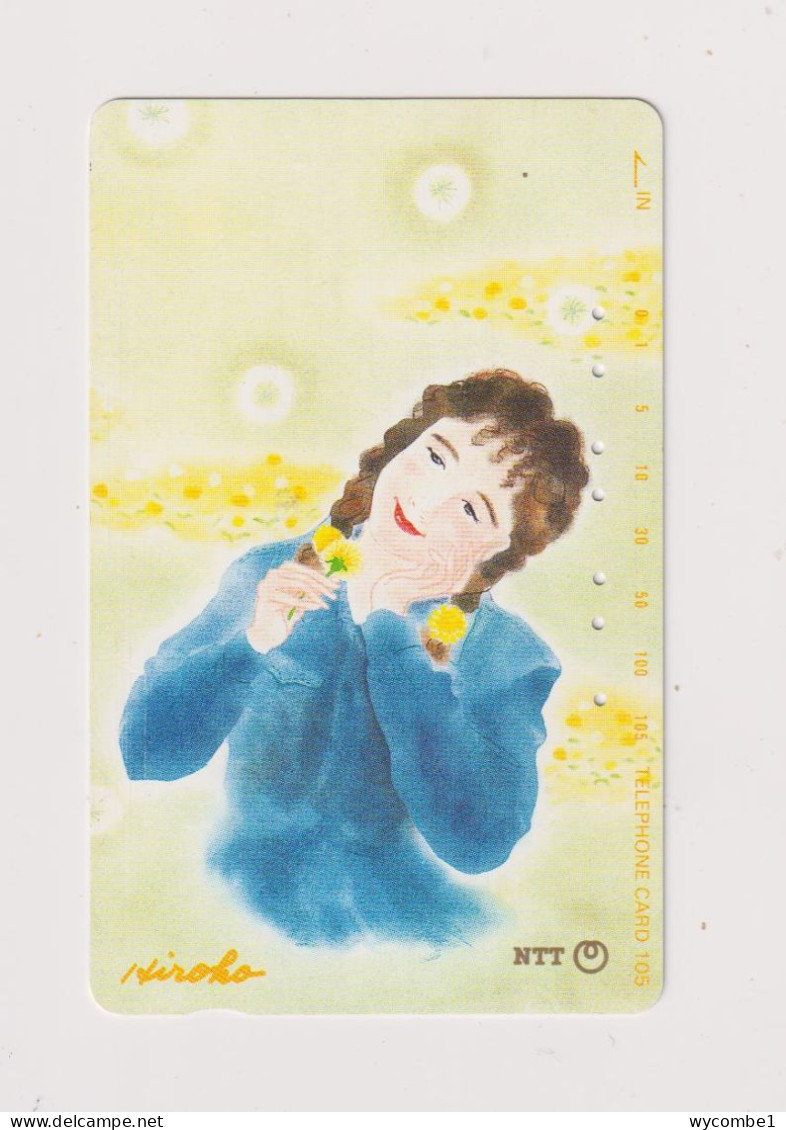 JAPAN  - Portrait Of A  Woman  Magnetic Phonecard - Japon