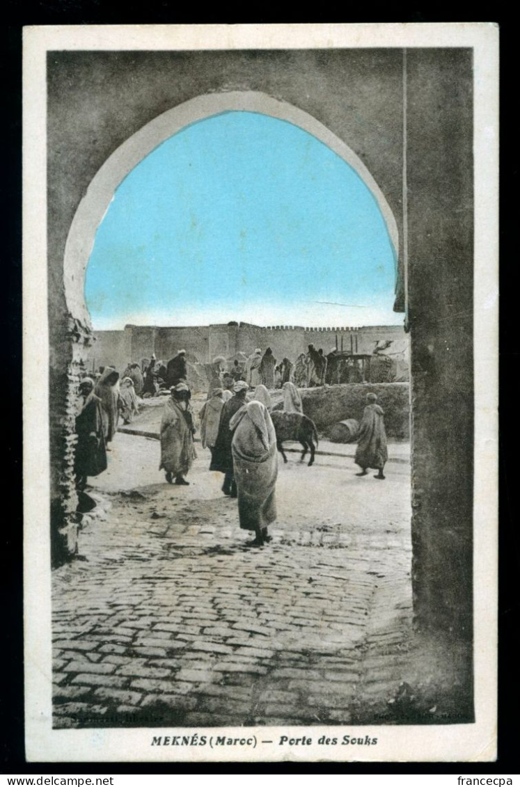 1118 - MAROC - MEKNES - Porte Des Souks - Meknès