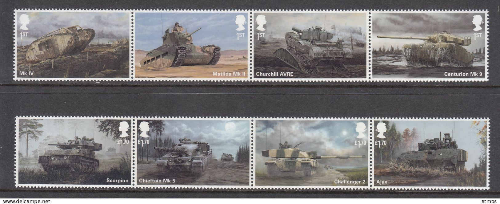 Great Britain MNH  British Army Vehicles Serie From 2021 - Neufs