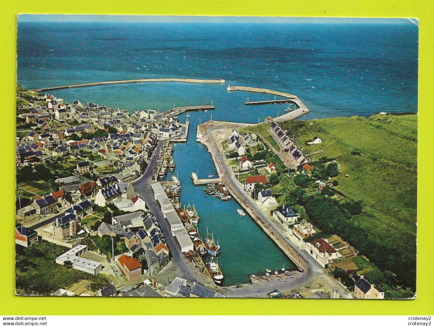 14 PORT EN BESSIN N°204 Vue Générale Du Port Maison En Construction à Droite Bateaux De Pêche En 1971 - Port-en-Bessin-Huppain