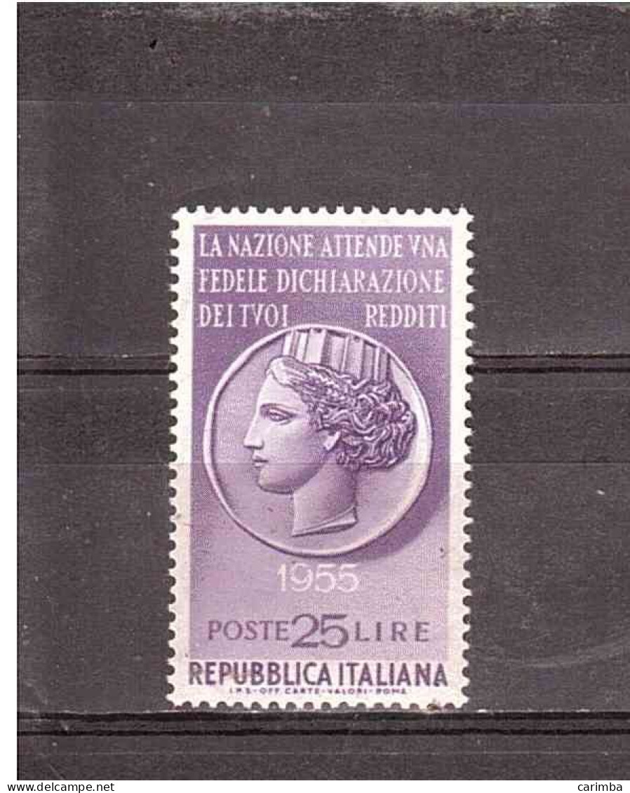 1955 L.25 DICHIARAZIONE REDDITI - 1946-60: Mint/hinged