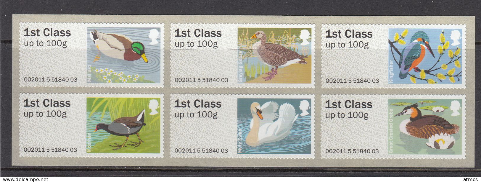 Great Britain MNH Michel Nr 15/20 From 2011 Post & Go - Franking Machines (EMA)