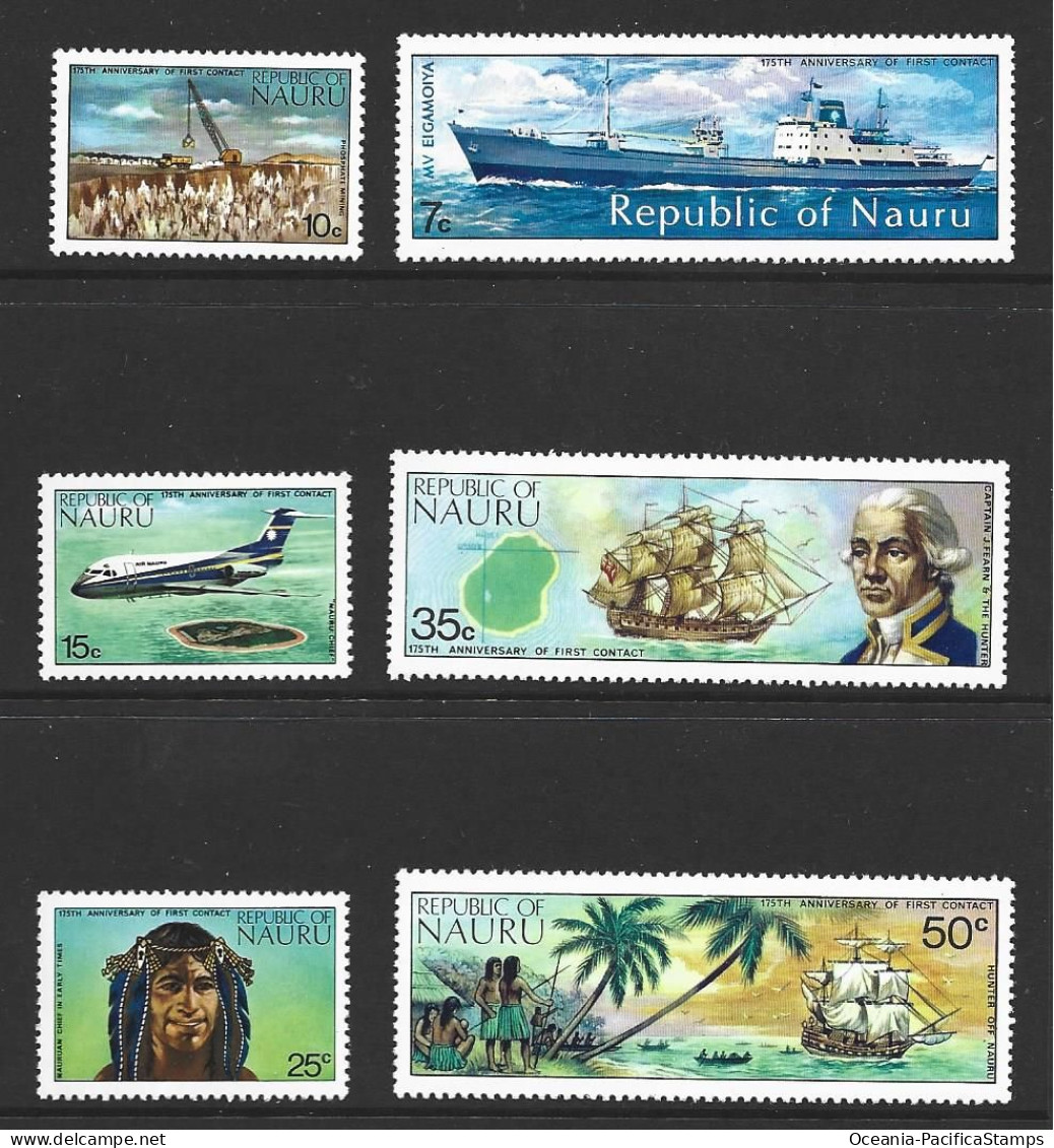 Nauru 1974 First Contact Set Of 6 MNH - Nauru