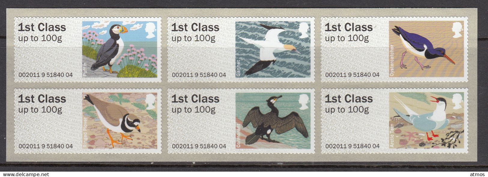 Great Britain MNH Michel Nr 21/26 From 2011 Post & Go - Franking Machines (EMA)