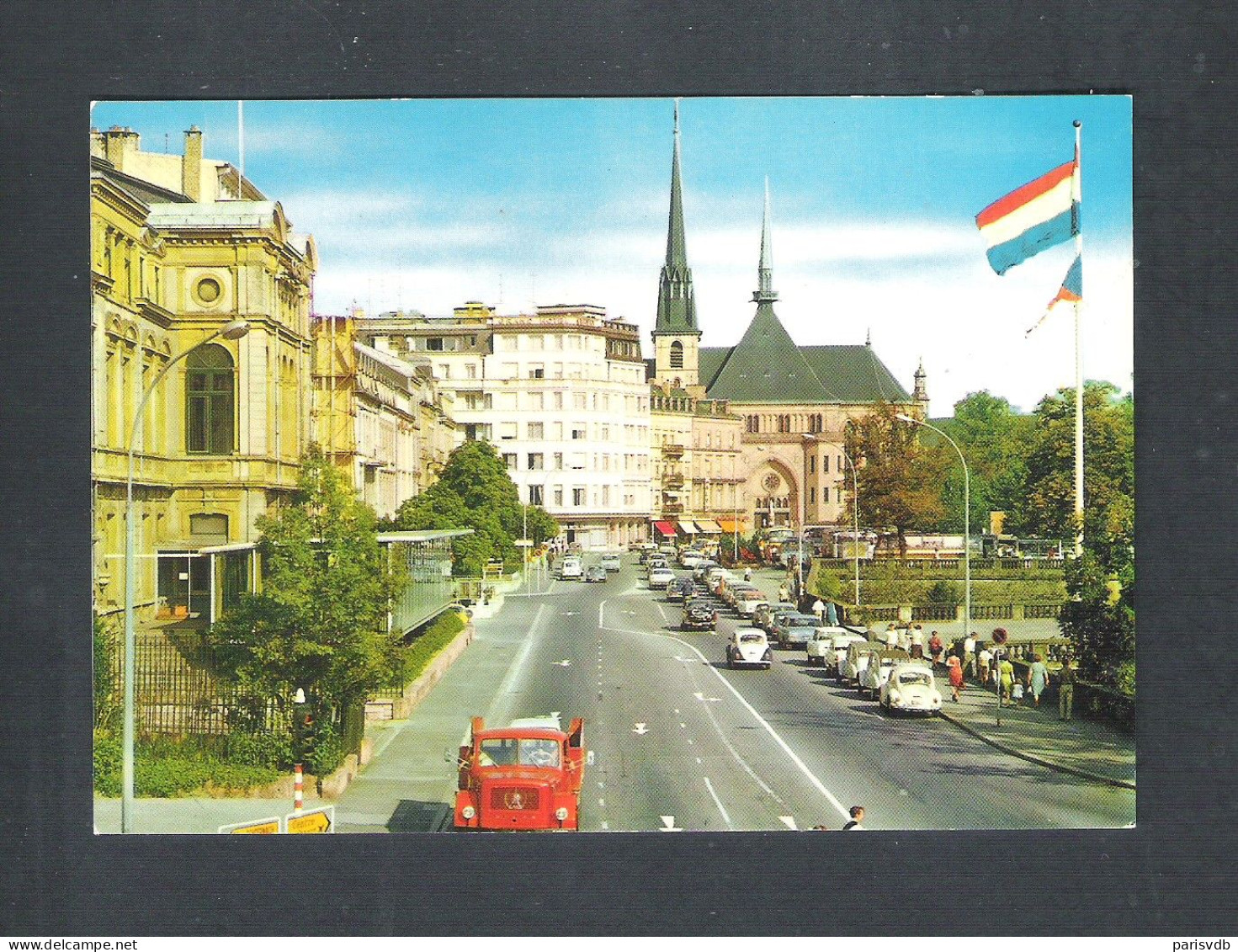 LUXEMBOURG - LUXEMBOURG  - BOULEVARD ROOSEVELT, PLACE DE LA CONSTITUTION ET CATHEDRALE  (L 147) - Luxemburg - Town