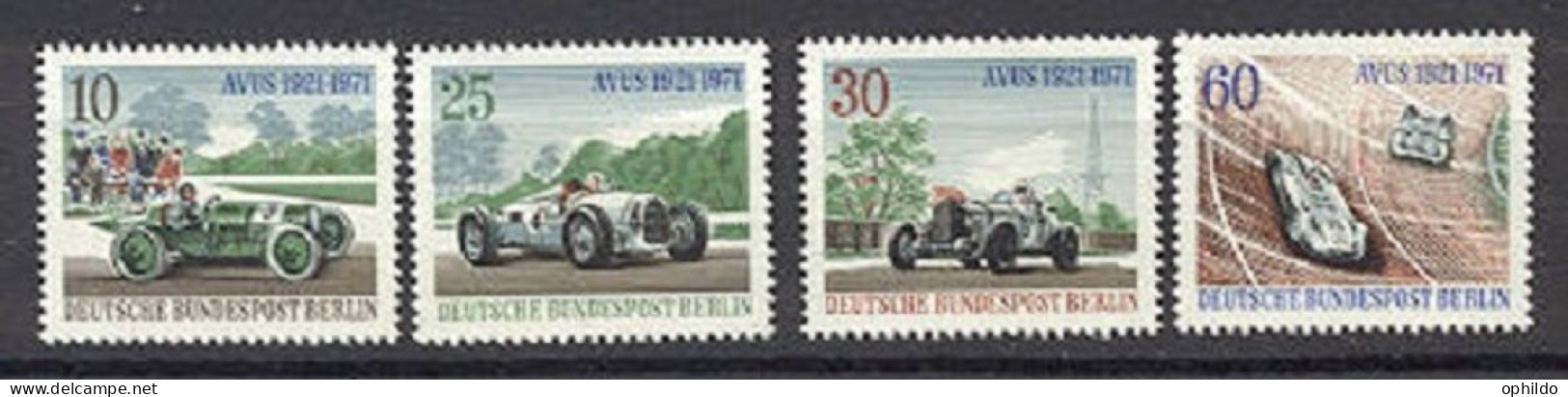 Berlin  370/373  * *  TB  Course Automobile - Unused Stamps