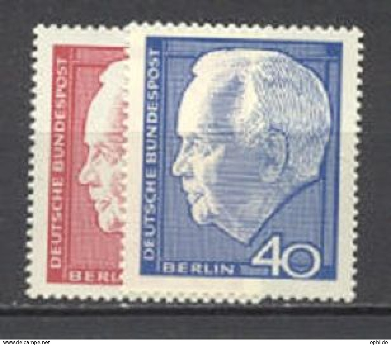 Berlin  211/212  * *  TB  - Unused Stamps