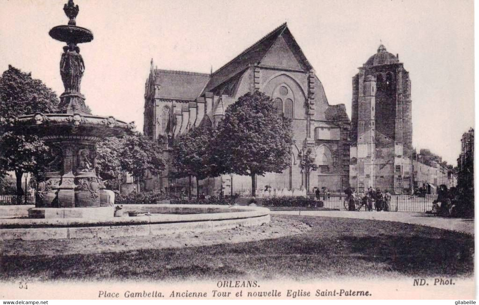 45 - Loiret -  ORLEANS  - Place Gambetta - Ancienne Tour Et Nouvelle église Saint Paterne - Orleans