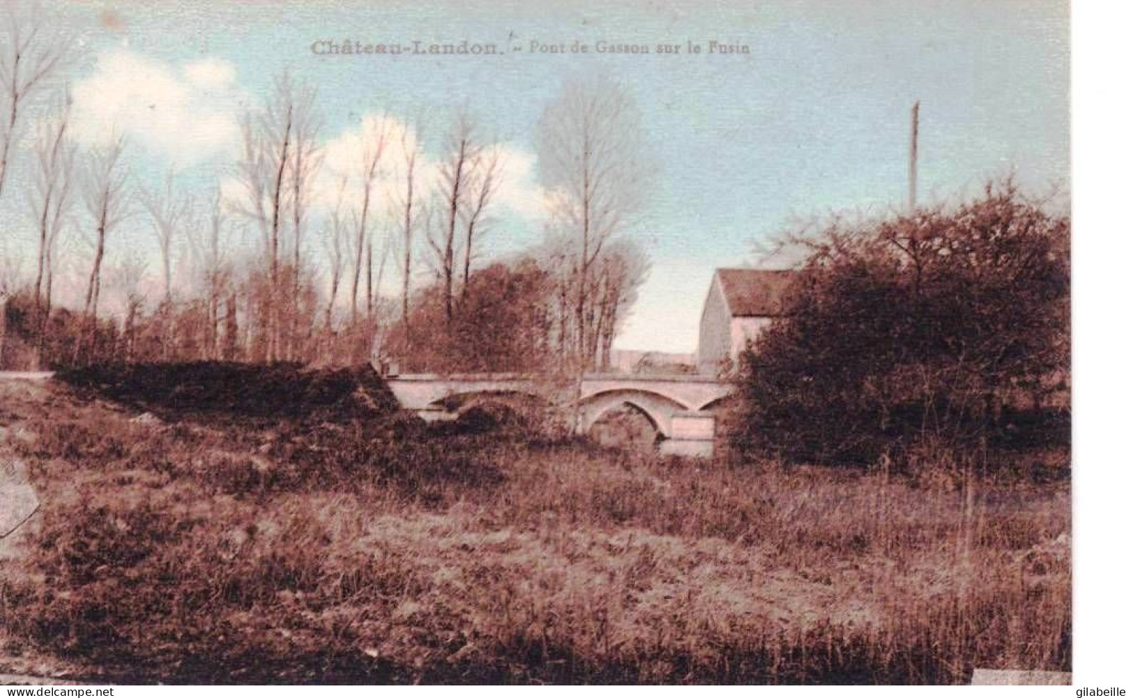 77 - CHATEAU LANDON -   Pont De Gasson Sur Le Fusin - Chateau Landon