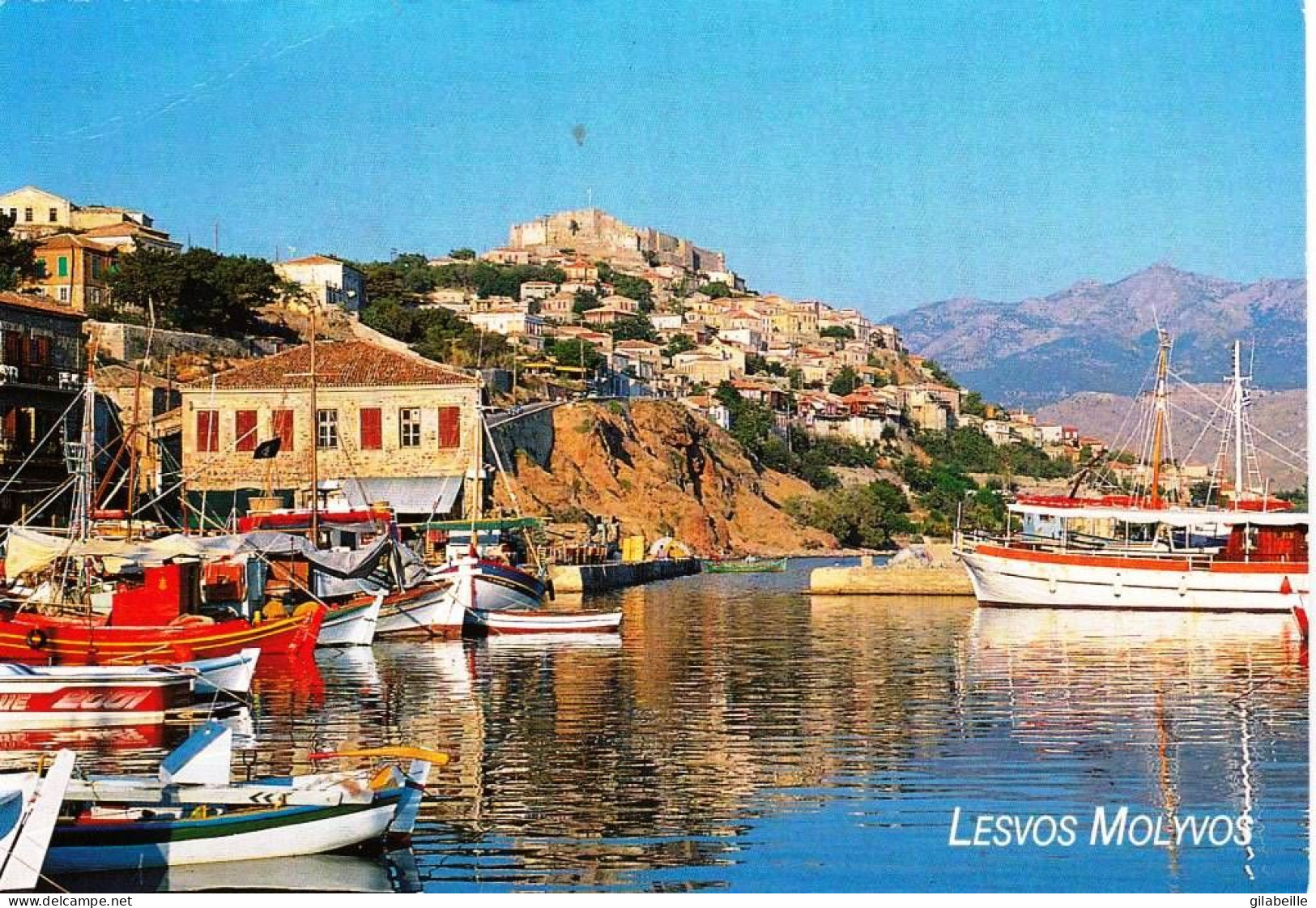 Grece - Ελλάδα - ΛΕΣΒΟΣ ΜΟΛΥΒΟΣ - το λιμάνι -  LESVOS MOLYVOS - Le Port - Grèce