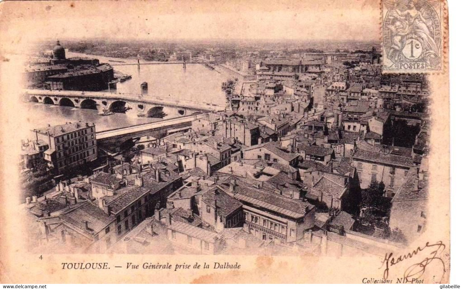 31 - TOULOUSE -  Vue Generale Prise De La Dalbade - Carte Precurseur - Toulouse