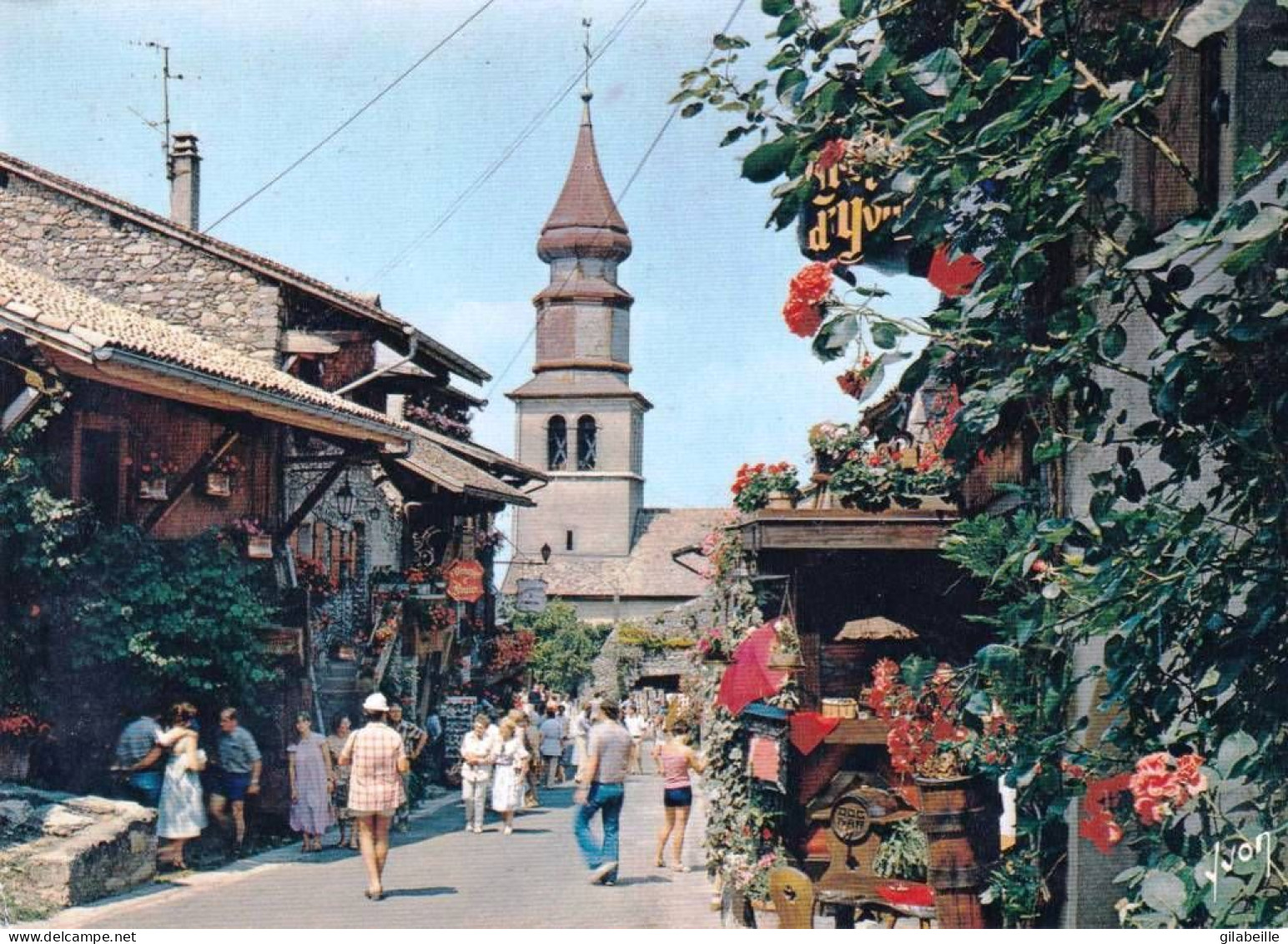 74 - Haute Savoie -  YVOIRE - Son Eglise Et Ses Maisons Fleuries - Yvoire