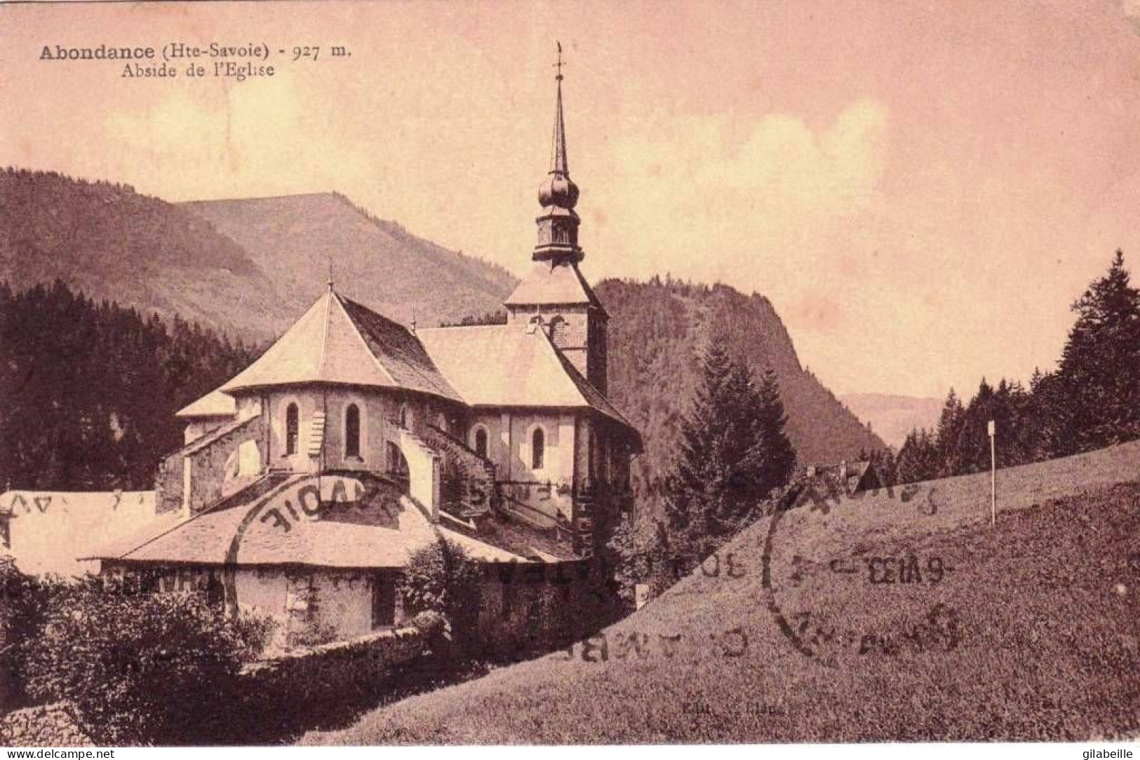 74 - Haute Savoie -  ABONDANCE - Abside De L église - Abondance