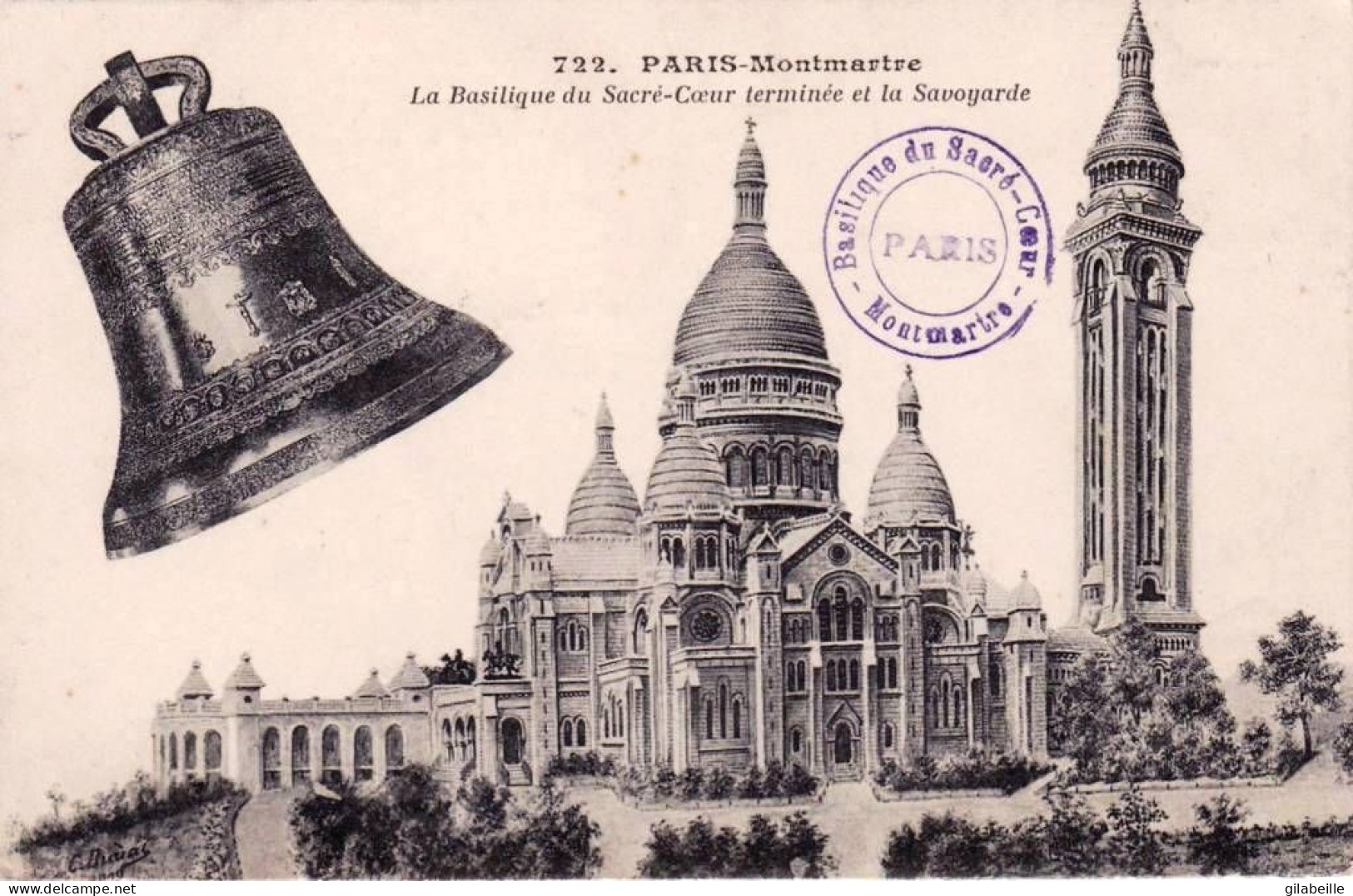 75 - PARIS 18 - Montmartre Basilique Du Sacre Coeur Terminée Et La Savoyarde - Arrondissement: 18