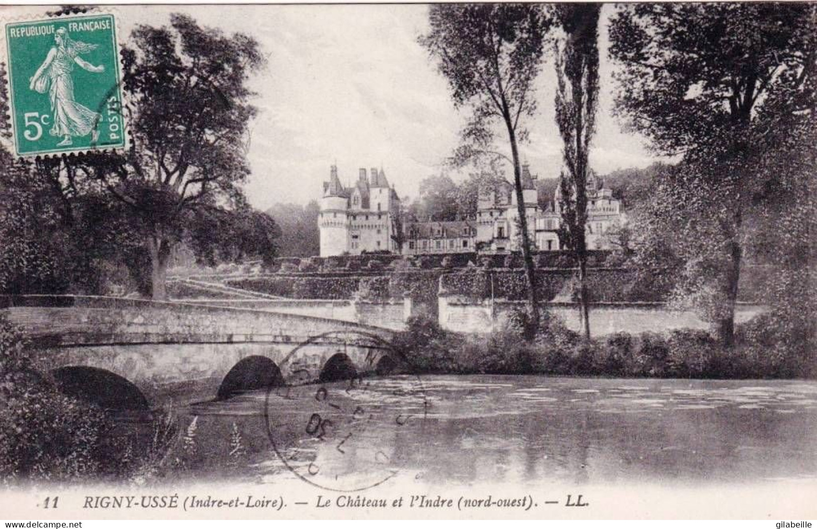 37 - Indre Et Loire -  RIGNY USSE - Le Chateau Et L Indre - Autres & Non Classés
