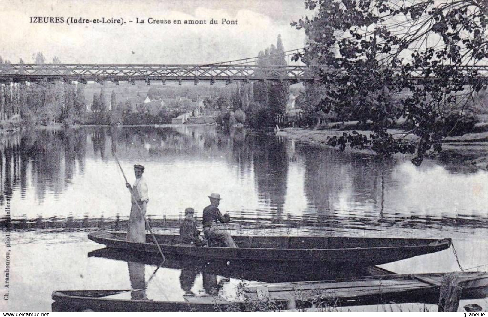 37 - Indre Et Loire - YZEURES Sur CREUSE  - La Creuse En Amont Du Pont - Autres & Non Classés