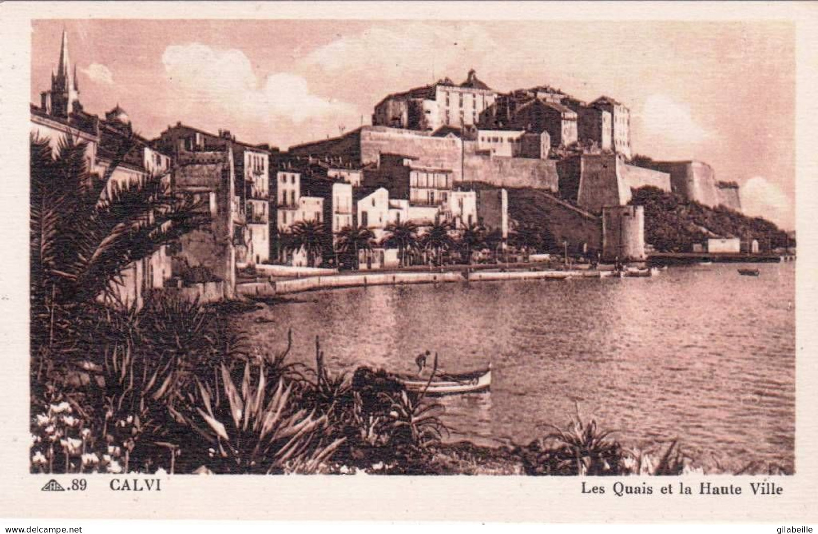 20 - Corse -  CALVI -  Les Quais Et La Haute Ville - Calvi