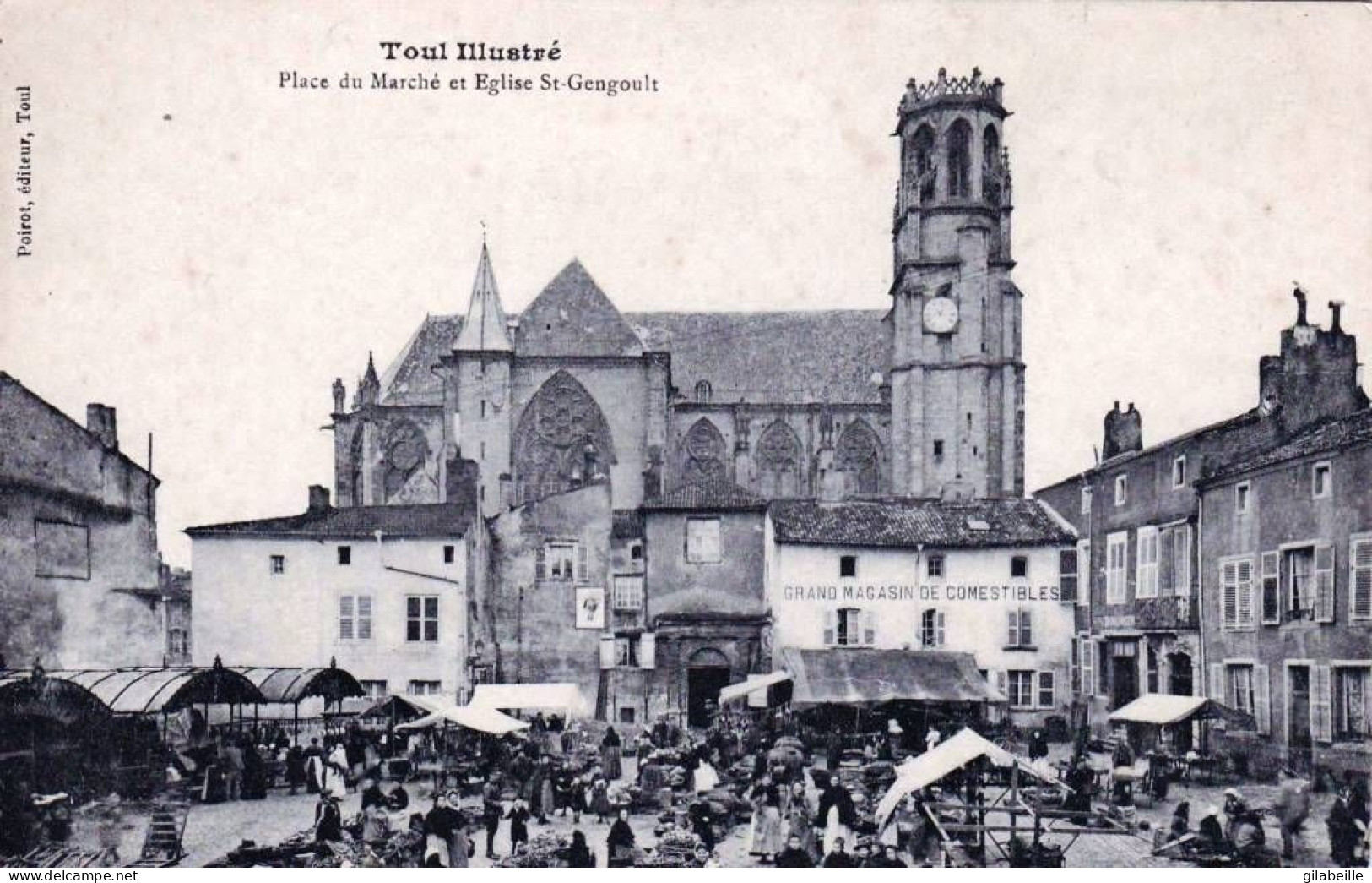  54 - Meurthe Et Moselle -  TOUL -  Place Du Marché Et Eglise Saint Gengoult - Toul