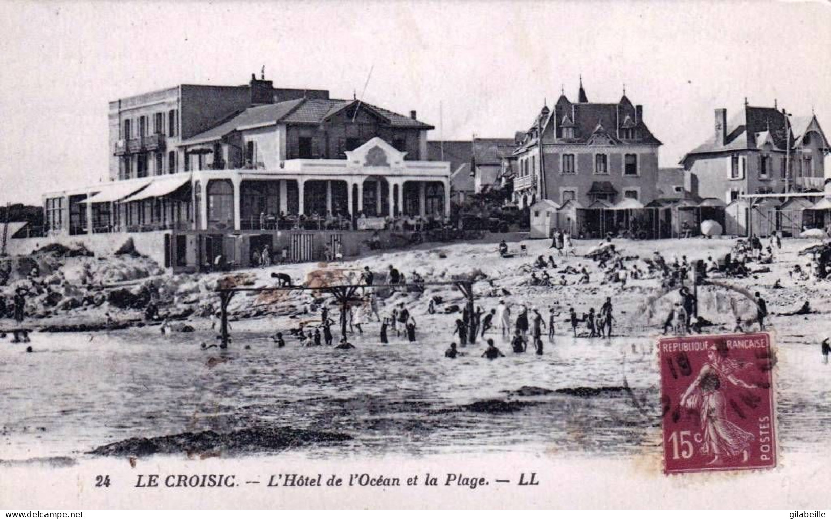 44 - Loire Atlantique - LE CROISIC -  L Hotel De L Ocean Et La Plage - Le Croisic