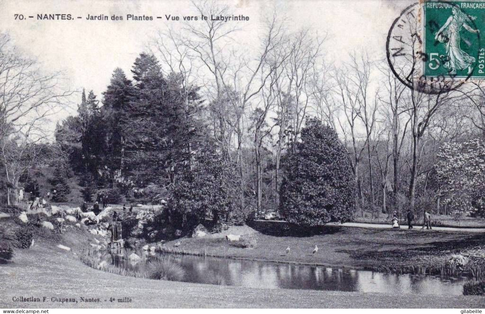 44 - Loire Atlantique -  NANTES -  Jardin Des Plantes - Vue Vers Le Labyrinthe - Nantes