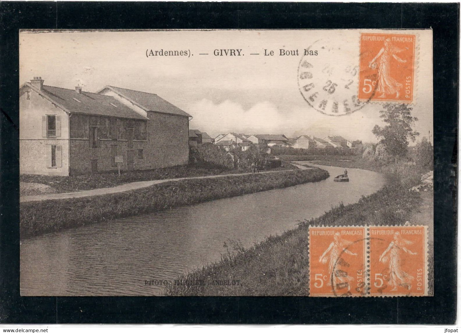 08 ARDENNES - GIVRY Le Bout Bas, Canal (voir Description) - Other & Unclassified
