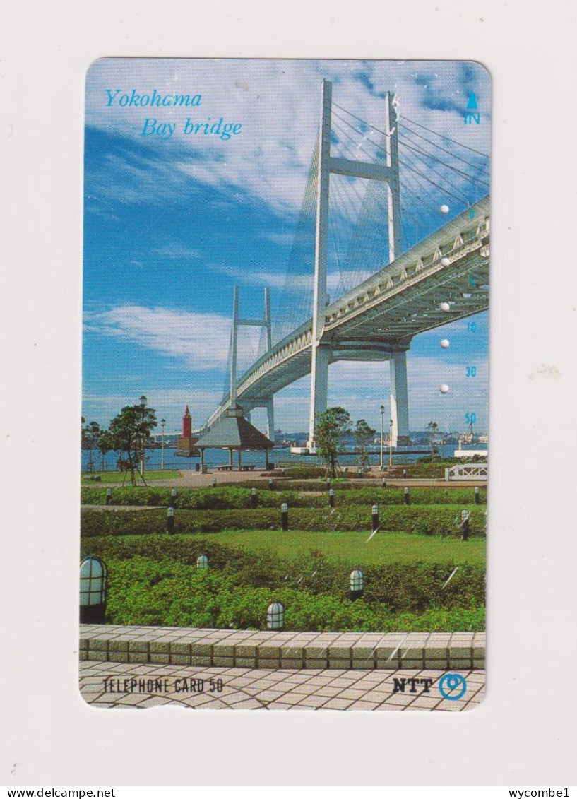 JAPAN  - Yokohama Bay Bridge  Magnetic Phonecard - Japan