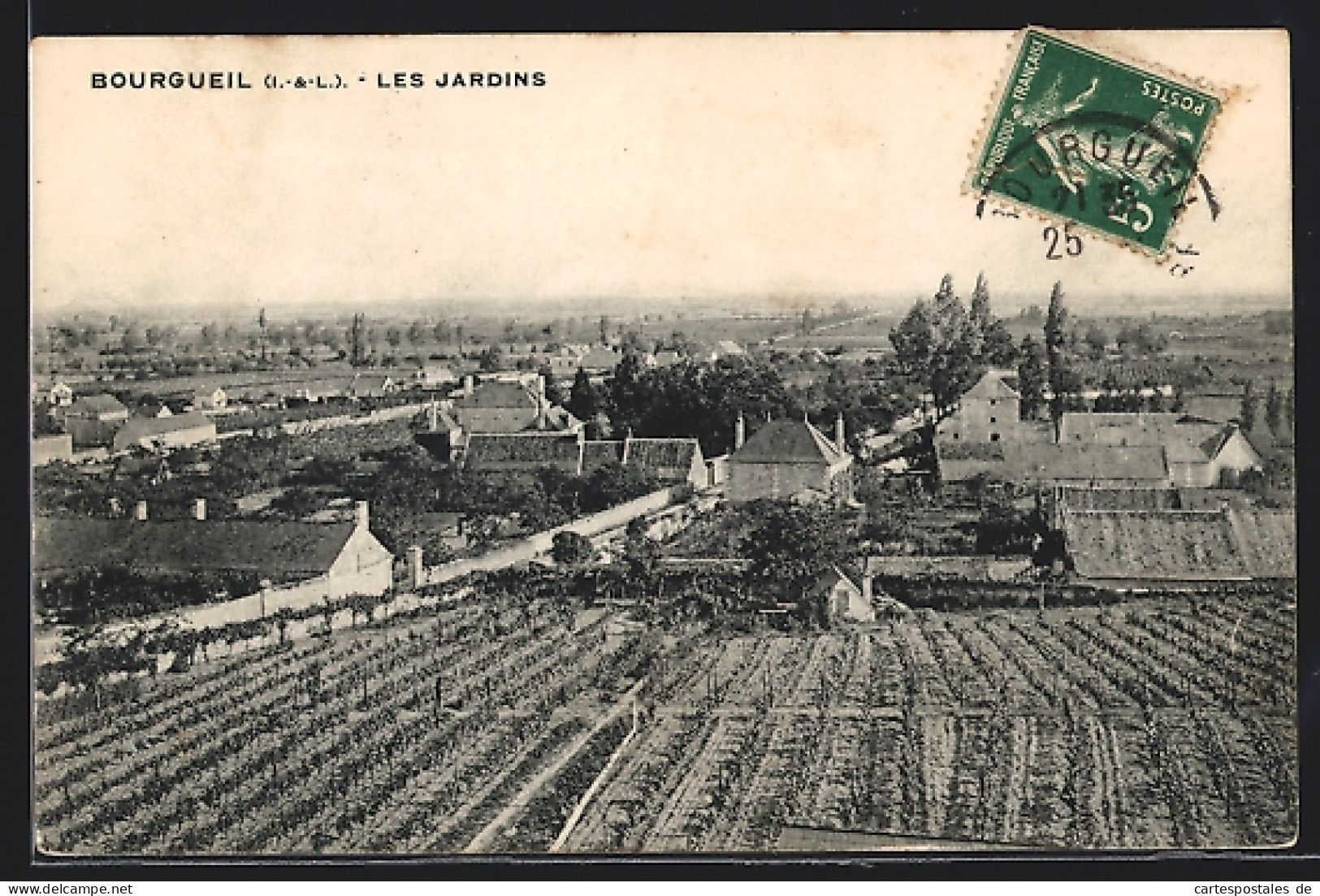 CPA Bourgueil, Les Jardins  - Other & Unclassified