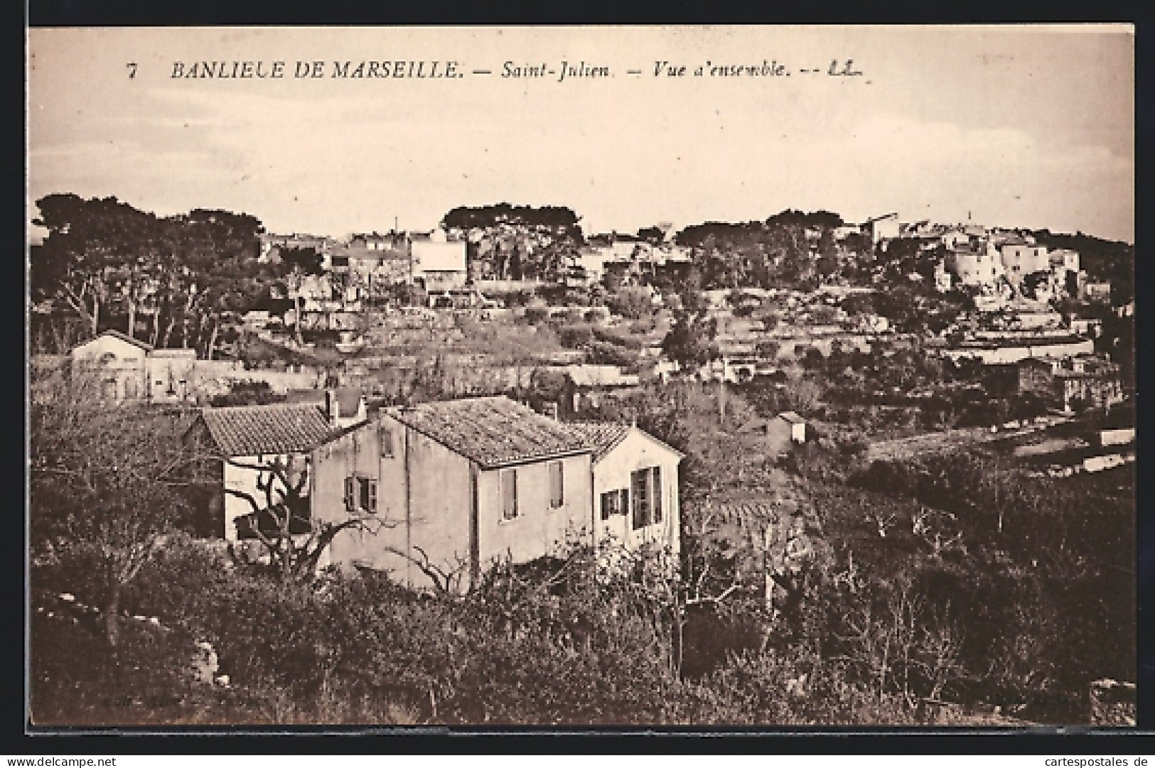 CPA Saint-Julien /Marseille, Vue A`ensemble  - Saint Barnabé, Saint Julien, Montolivet