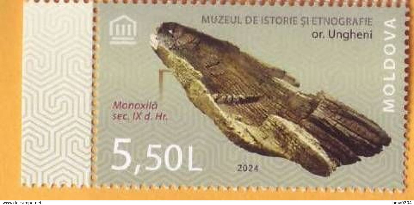 2024 Moldova  FDC „From The Museums’ Patrimony”  Monoxilo, Museum Of History And Ethnography From Ungheni. - Moldavie