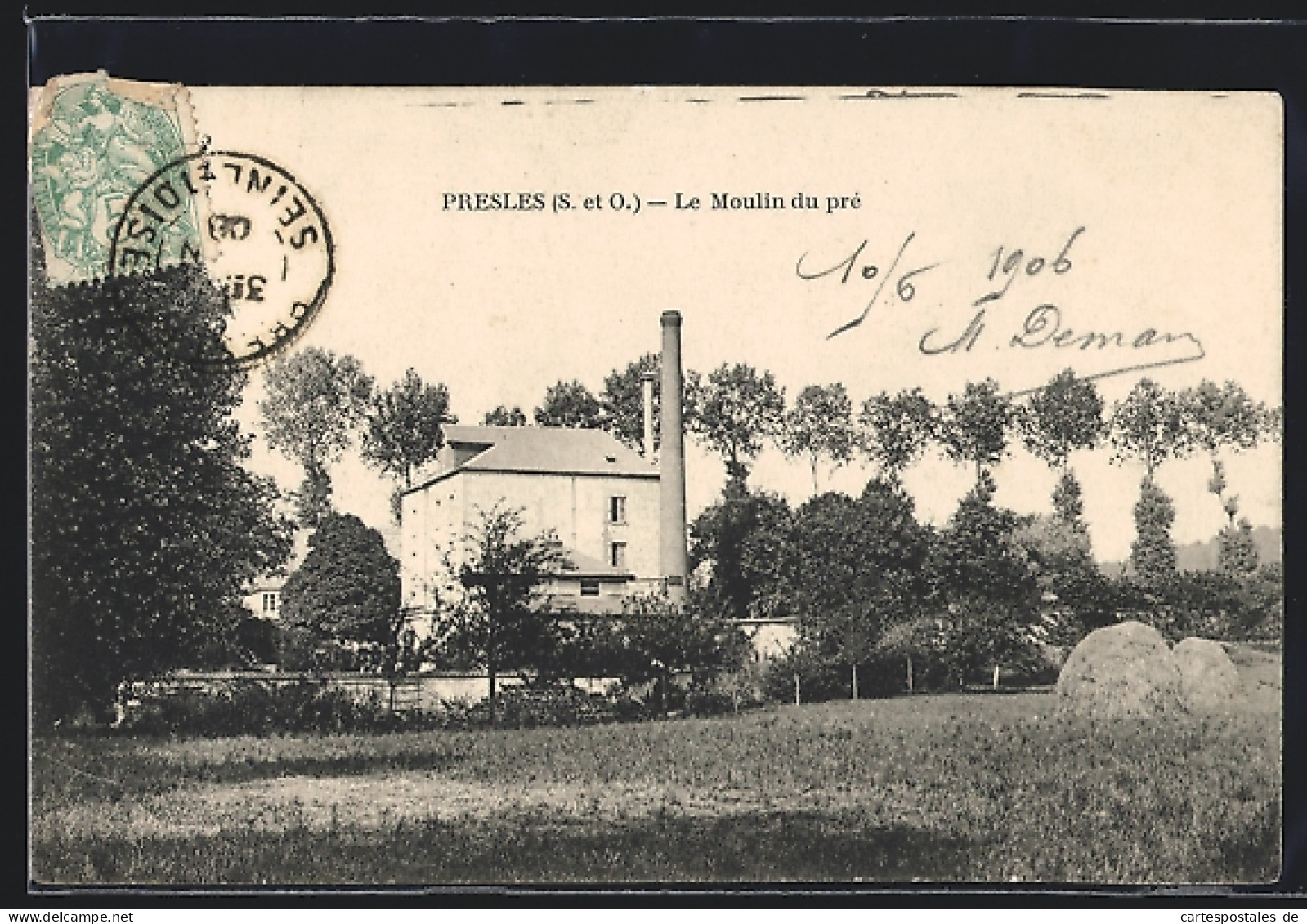 CPA Presles, Le Moulin Du Pré  - Presles