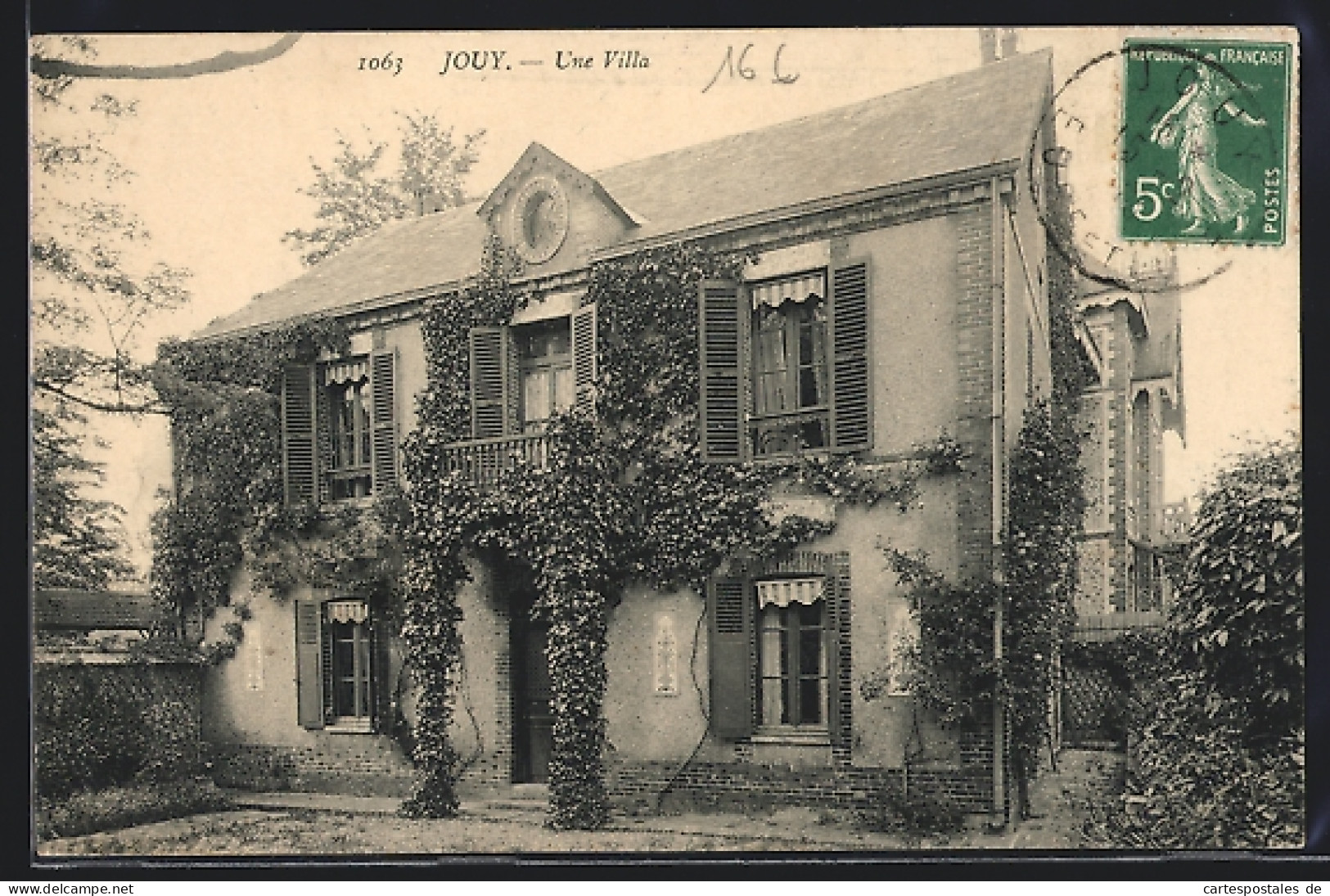 CPA Jouy, Une Villa  - Other & Unclassified