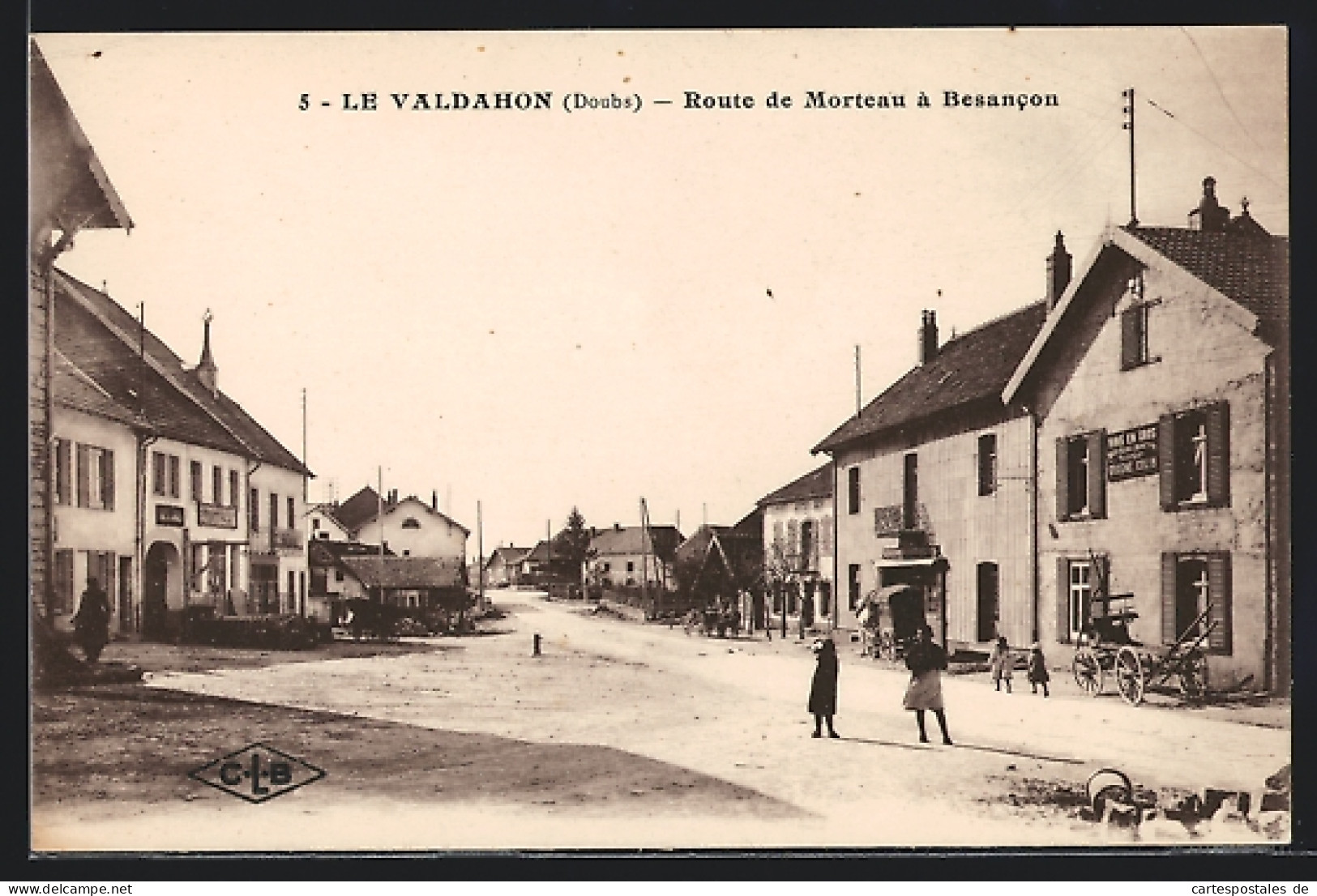 CPA Le Valdahon, Route De Morteau à Besancon  - Besancon