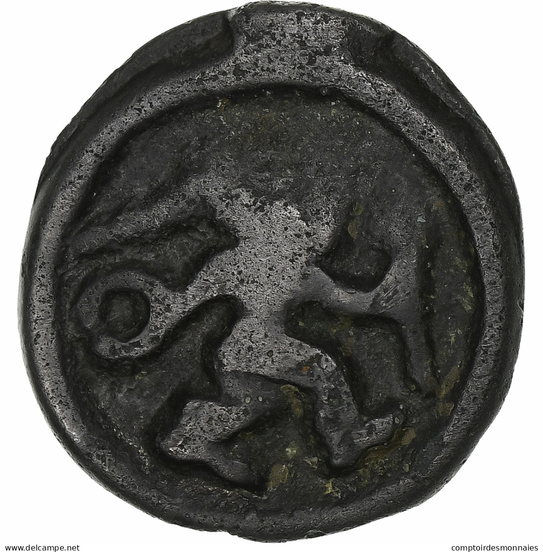 Rèmes, Potin Au Guerrier Courant, 1st Century BC, Bronze, TB, Latour:8124 - Celtic