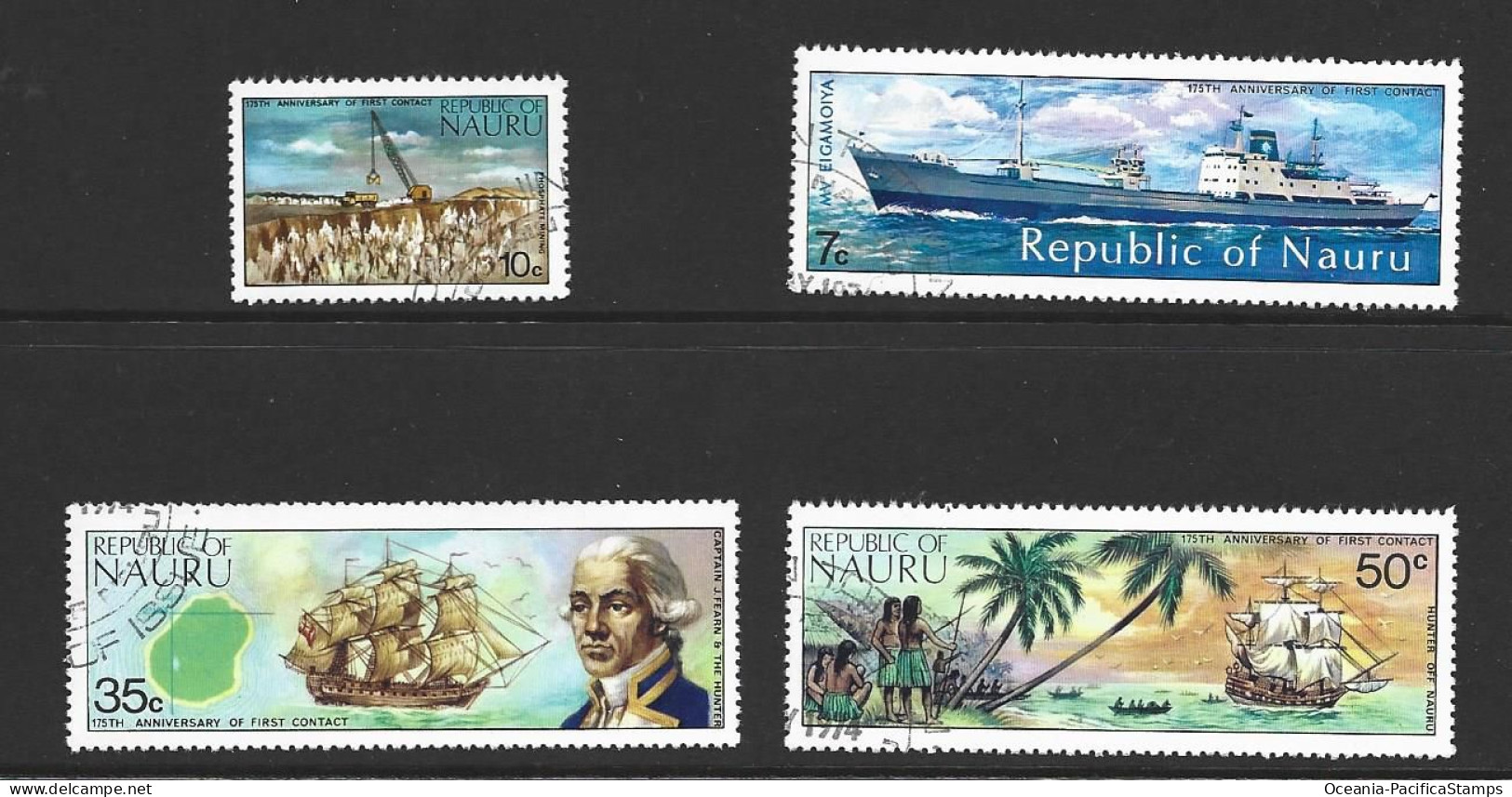 Nauru 1974 First Contact Part Set Of 4 FU - Nauru