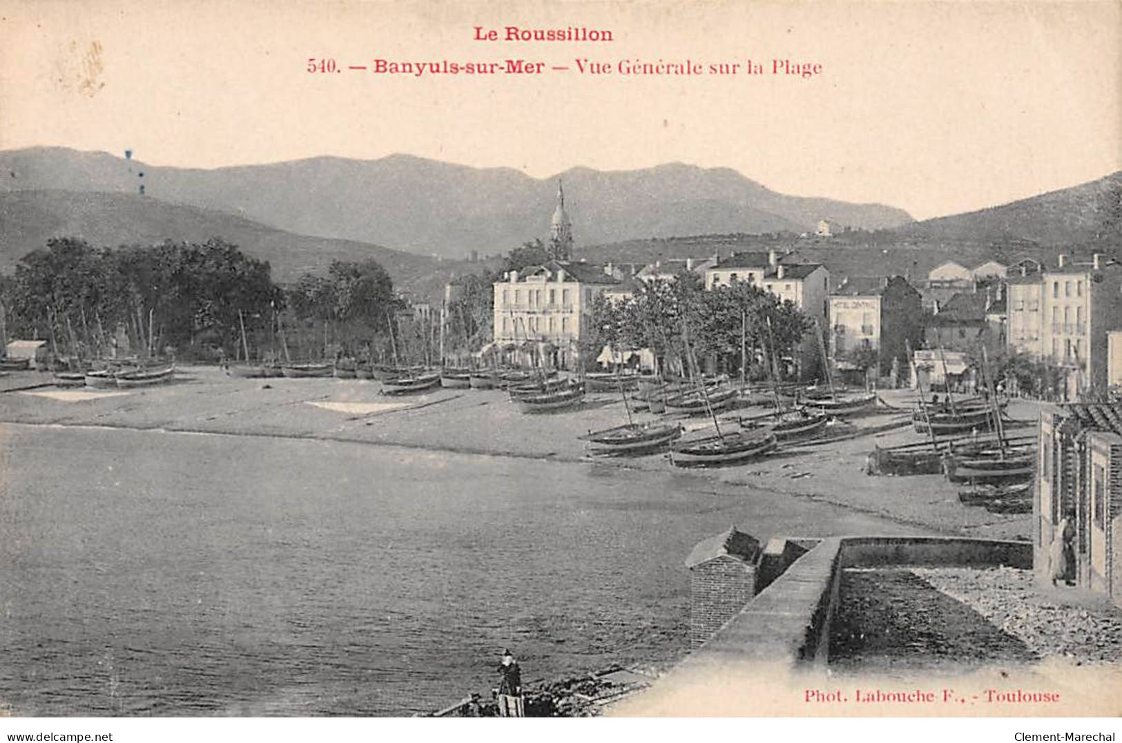 BANYULS SUR MER - Vue Générale Sur La Plage - Très Bon état - Banyuls Sur Mer