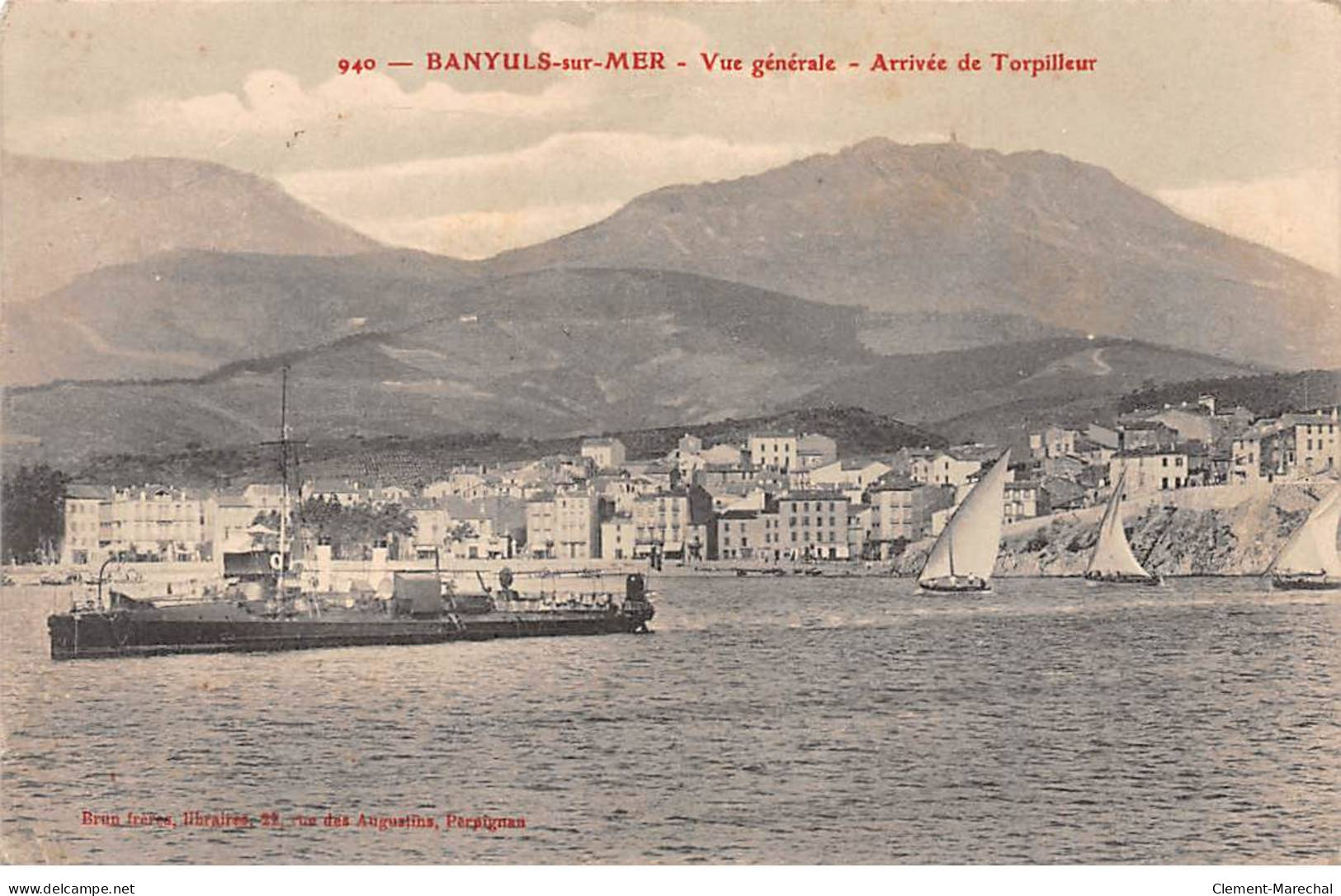 BANYULS SUR MER - Vue Générale - Arrivée De Torpilleur - état - Banyuls Sur Mer